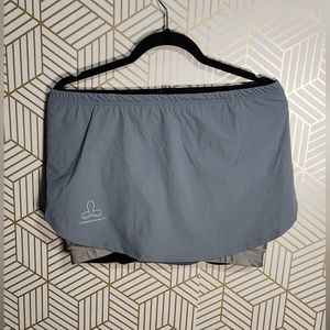 Womens grey biking skort with padded shorts (size S)